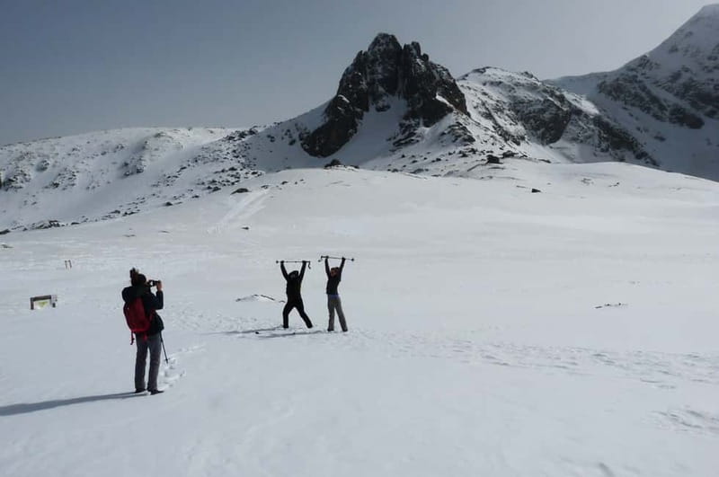 Sofia: Seven Rila Lakes Snowshoe Walk & Thermal Spring Pools - Snowshoeing toward the Kidney