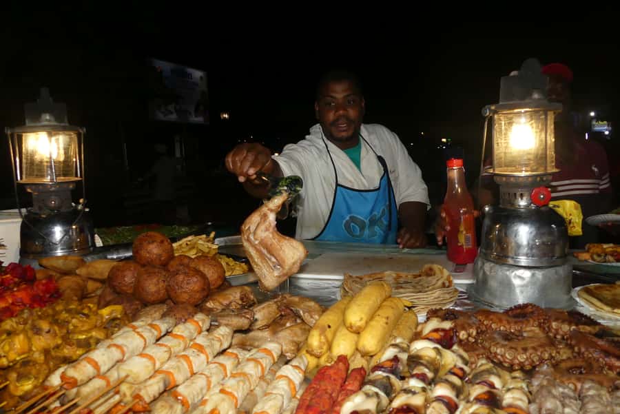 Stonetown: Food Markets and Street Food Walking Tour - Sunset, a drink, and a welcome pause