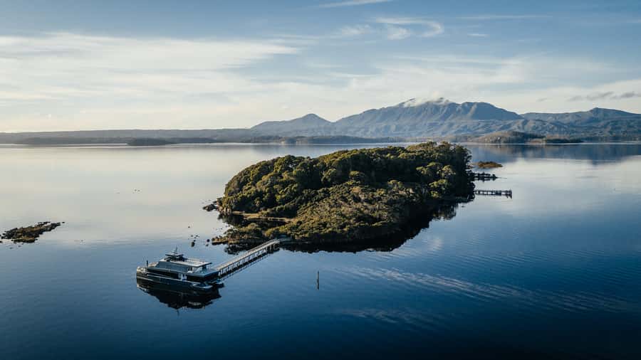 Strahan: Gordon River Cruise with Lunch & Sarah Island Walk - Salmon farms and the working side of western Tasmania