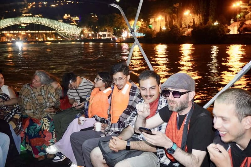 Tbilisi: Evening Walking Tour with Wine & Boat Ride Options - Liberty Square and the turn toward Old Town