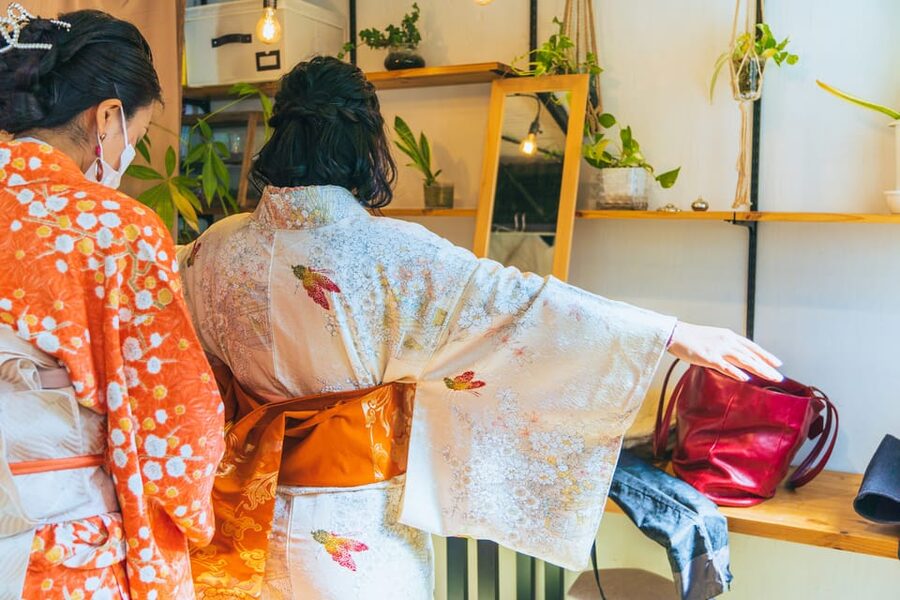 Tokyo: Kimono Dressing, Walking, and Photography Session - Getting dressed at Sayoko’s home