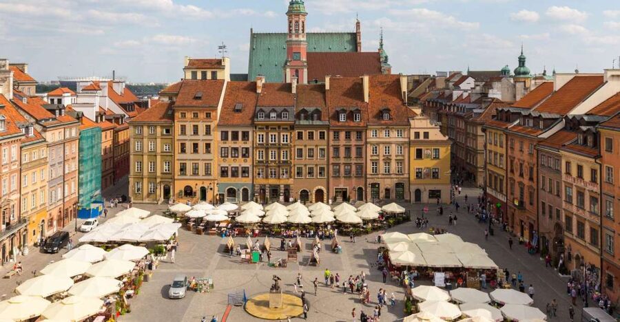 Warsaw: Old Town Guided Walking Tour - Old Town Market Square and the Warsaw Mermaid
